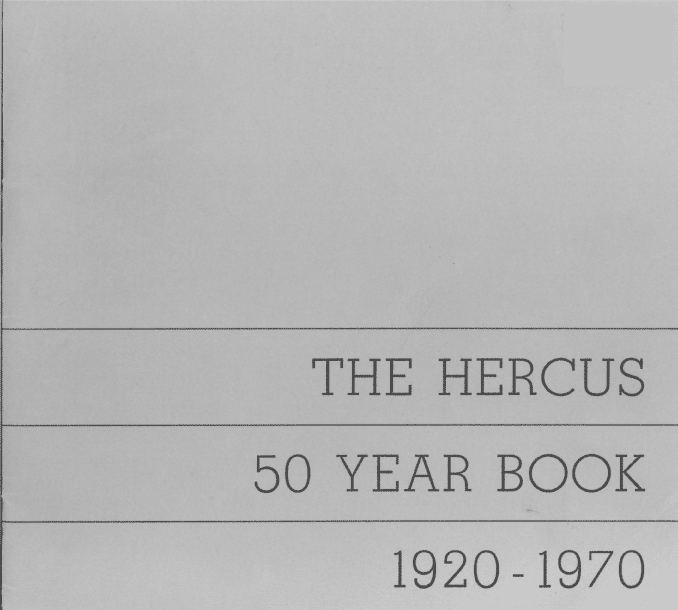 HERCUS 50 YEAR BOOK COVER