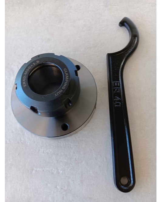 ER-40 Collet Chuck- backing plate mount---part No.23033