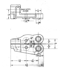 hercus 9 or 260 imperial half nuts (clasp nuts)--part Nos.5H606. 27