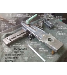 NEW shoe stud, Hercus taper turning attachment--part No.5H1120