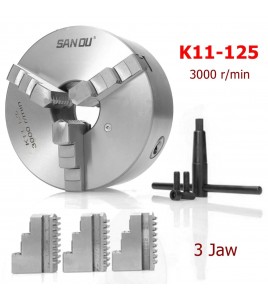 NEW Sanou 125mm 3 jaw self centring lathe chuck----part No.23002