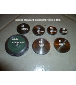 HERCUS 260ATM METRIC- INCH THREAD GEARS- part No.ims009