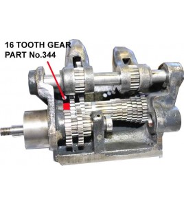NEW Hercus gearbox cone shaft gear 16 teeth--part No.334