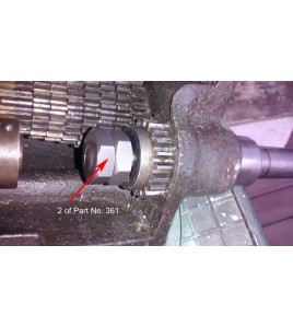 Hercus 9 leadscrew gear lock nut--part No.361