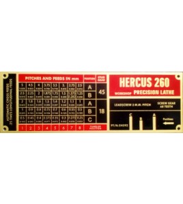 NEW Hercus 260ATM gearbox thread plate----part No.5H592