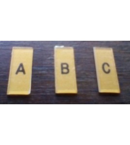 New Hercus 260 G selector disk letter set----5H379