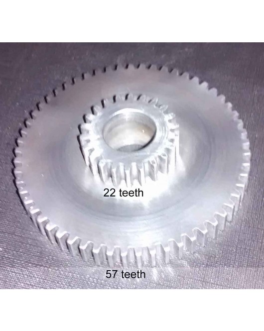 New hercus cross feed drive and pinion gears--part Nos.392, 393, 5H671, 5H672