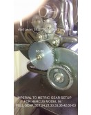 HERCUS 9a IMPERIAL to METRIC CONVERSION GEARS--part No.imset