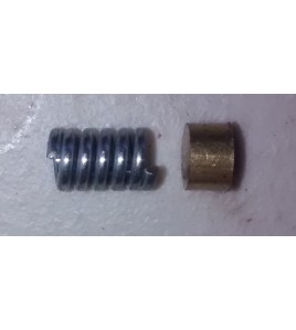 Hercus 9 and 260 back gear tension spring and plug--part Nos. 81, 81a, 5H139, 5H140