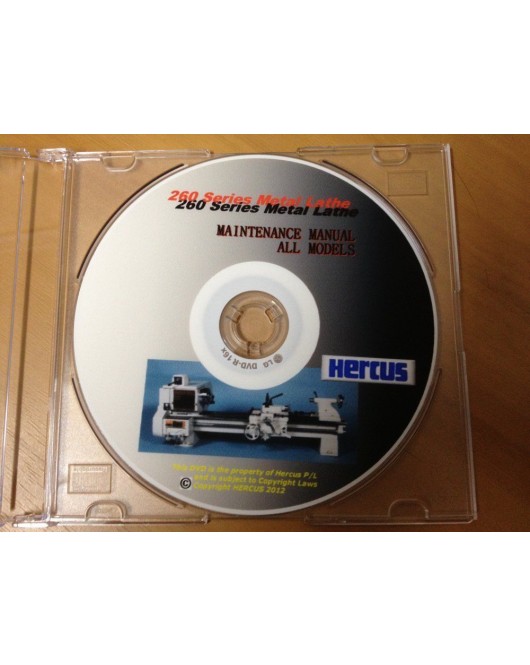 DVD of the hercus 260 maintenance manual--part No.dvd-04